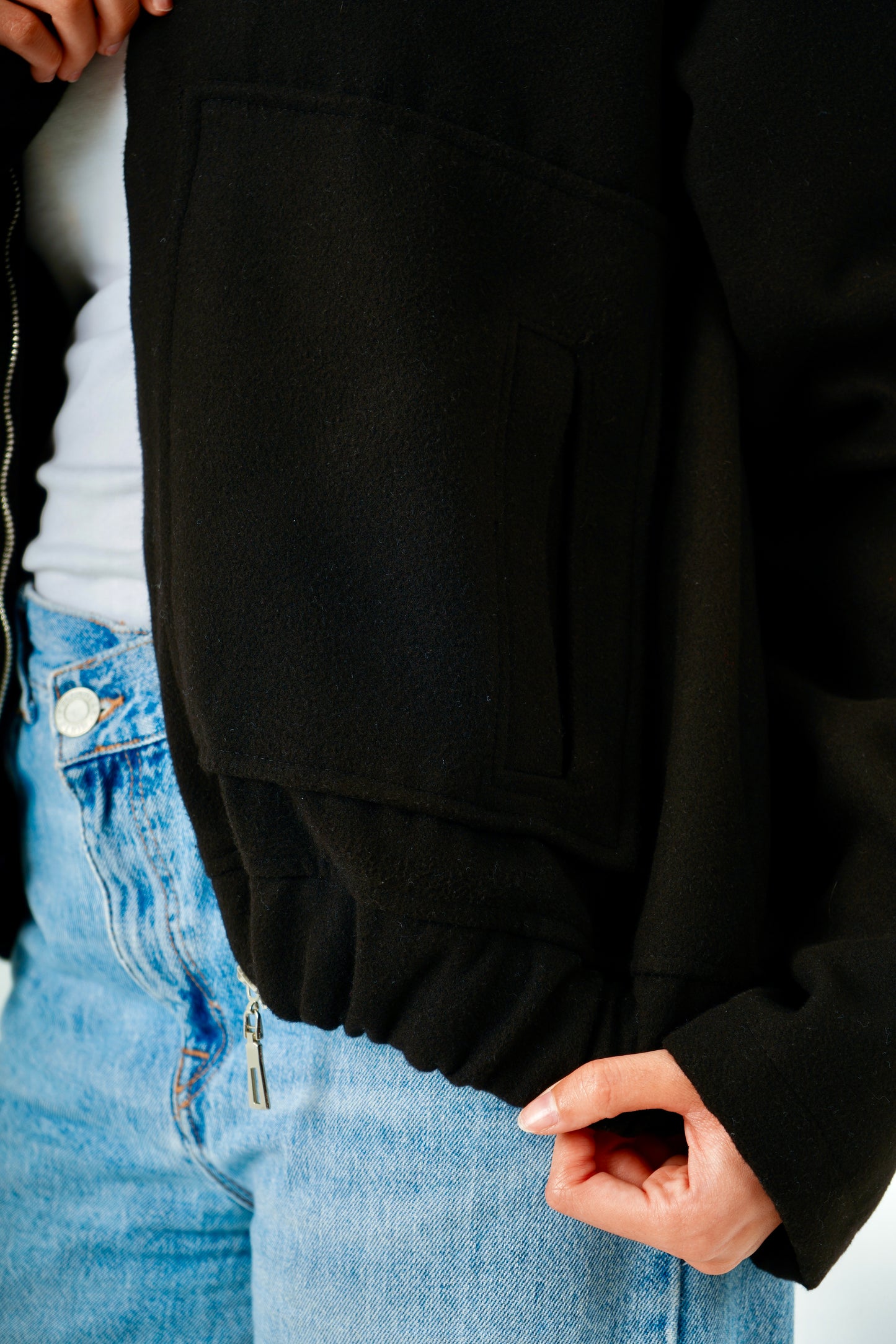 Black Bomber Jacket